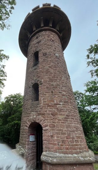 Observation tower built with the bricks of the monastery