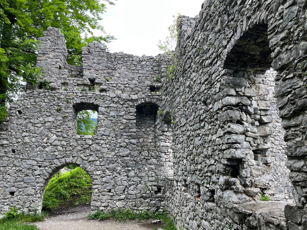 Werdenfels Castle, partially rebuilt