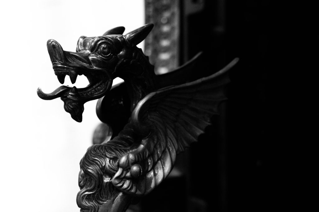 dragon head myth gargoyle