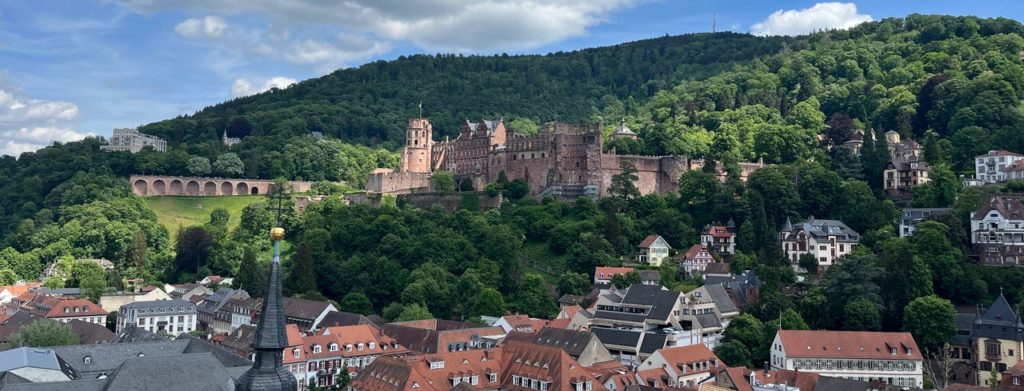 Heidelberg Castle view from town
