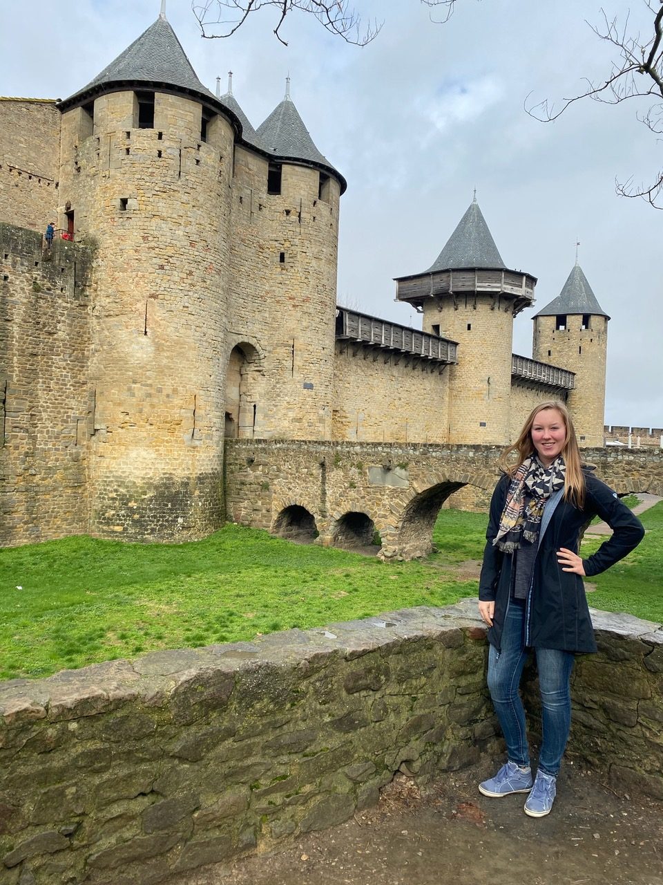 The entrance to Carcassonne Castle