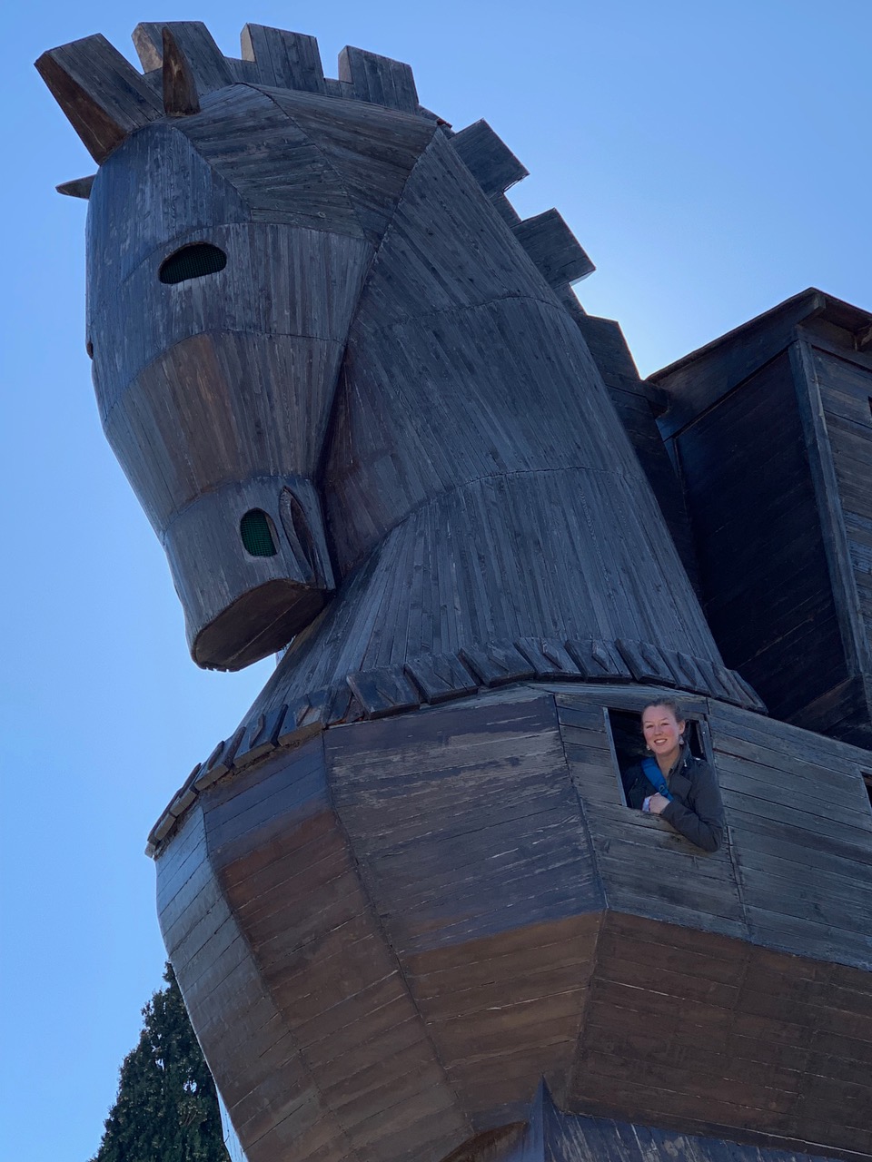 peeking out of the Trojan horse