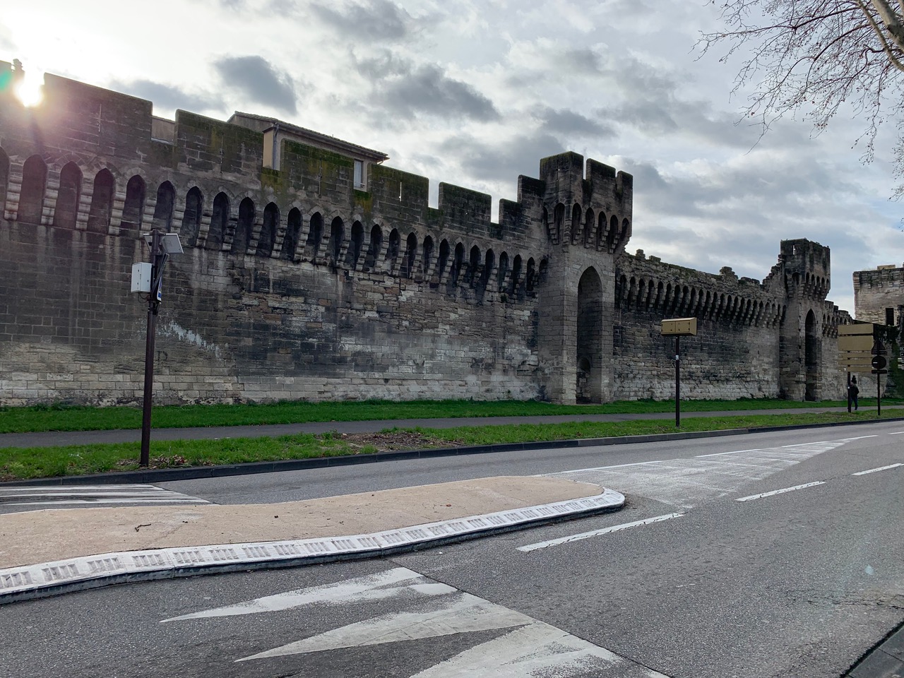 Medieval wall around Avignon