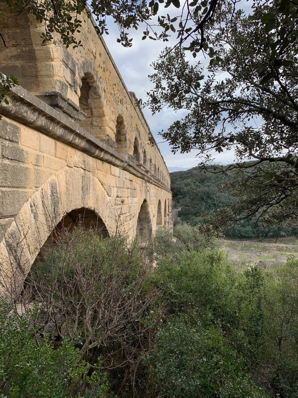 Pont du gard ruins of a giant Roman aquaduct