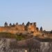 Carcassonne Castle at dusk