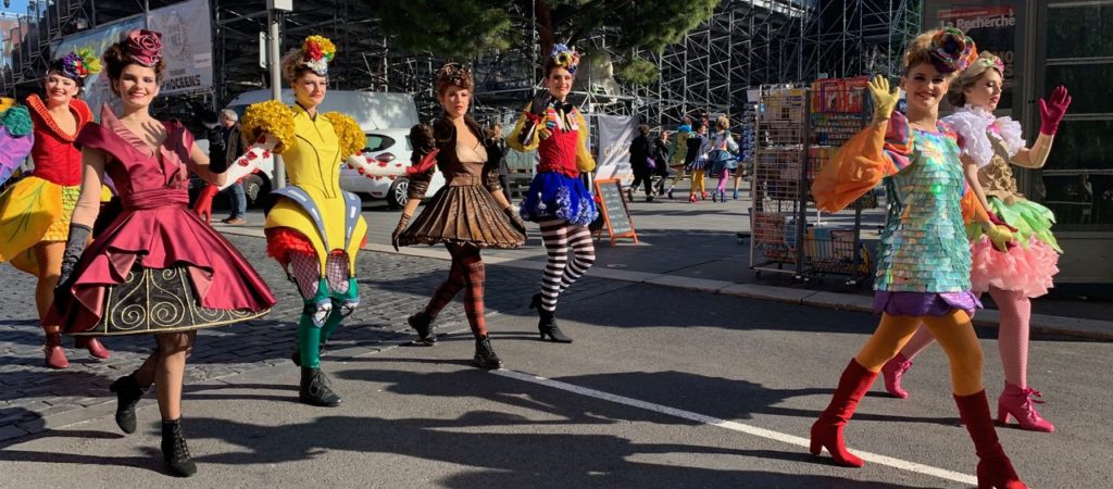 Quirky costumes and pretty dresses at the Nice Carnival
